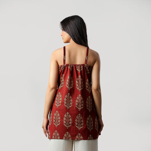 ISHA- THIN STRAP KURTI