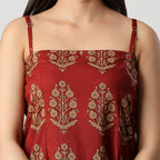 ISHA- THIN STRAP KURTI