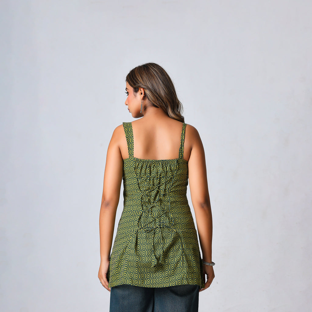 KAIRA - THE GREEEN STRAPS KURTI