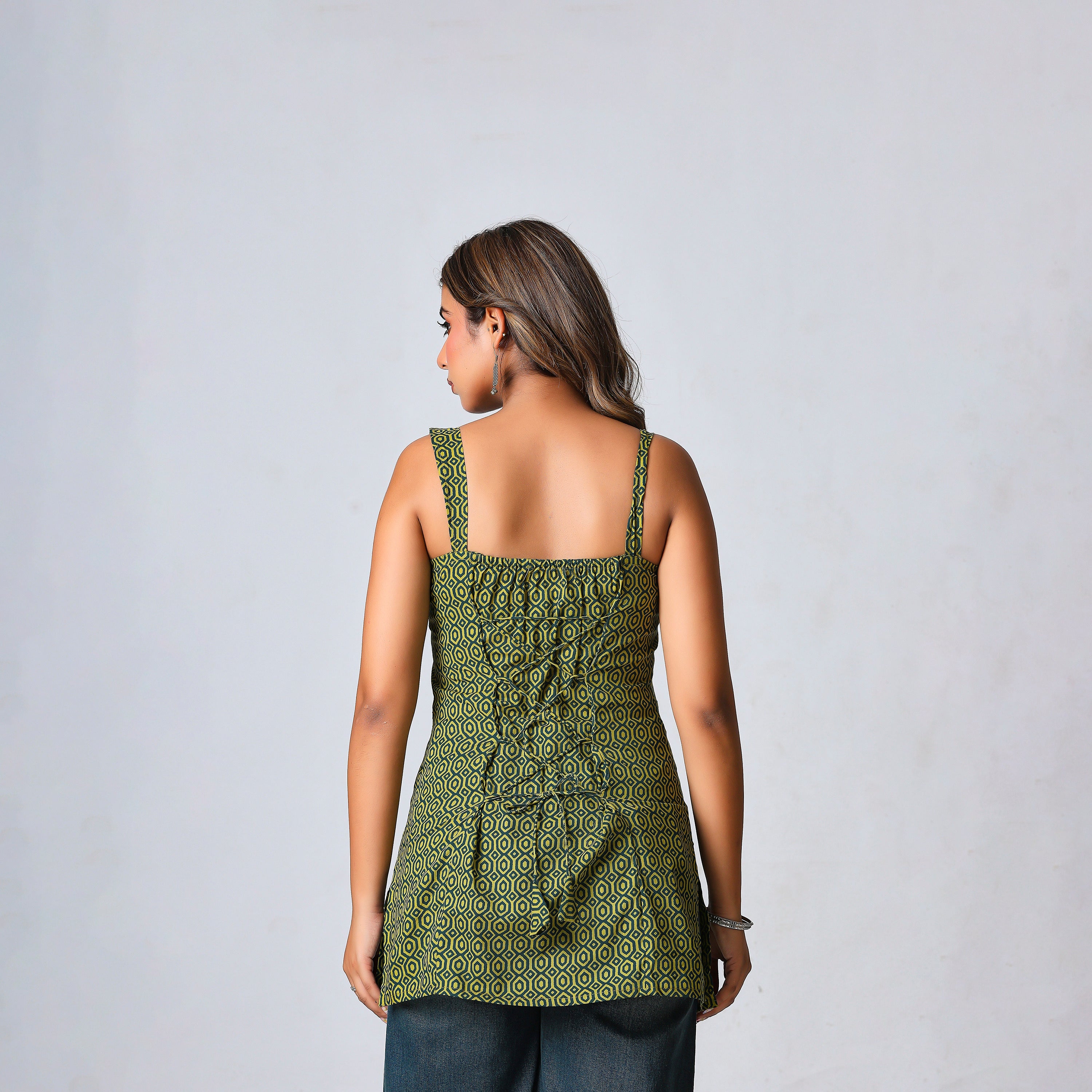KAIRA - THE GREEEN STRAPS KURTI