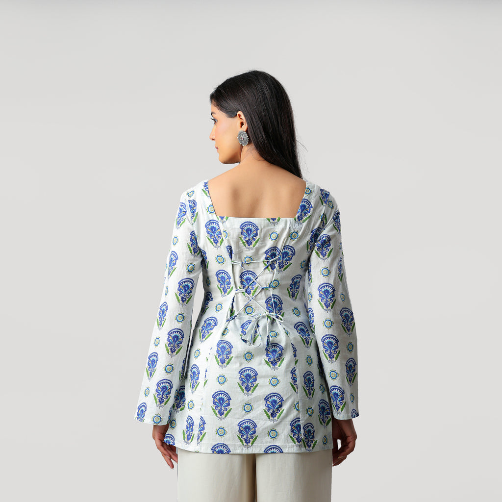 SHIFA- SQUARE NECK KURTI