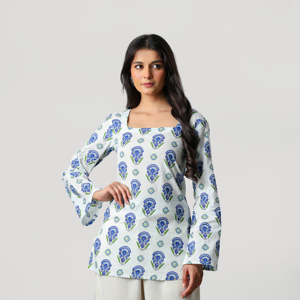 SHIFA- SQUARE NECK KURTI