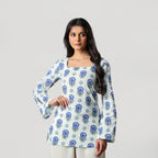 SHIFA- SQUARE NECK KURTI