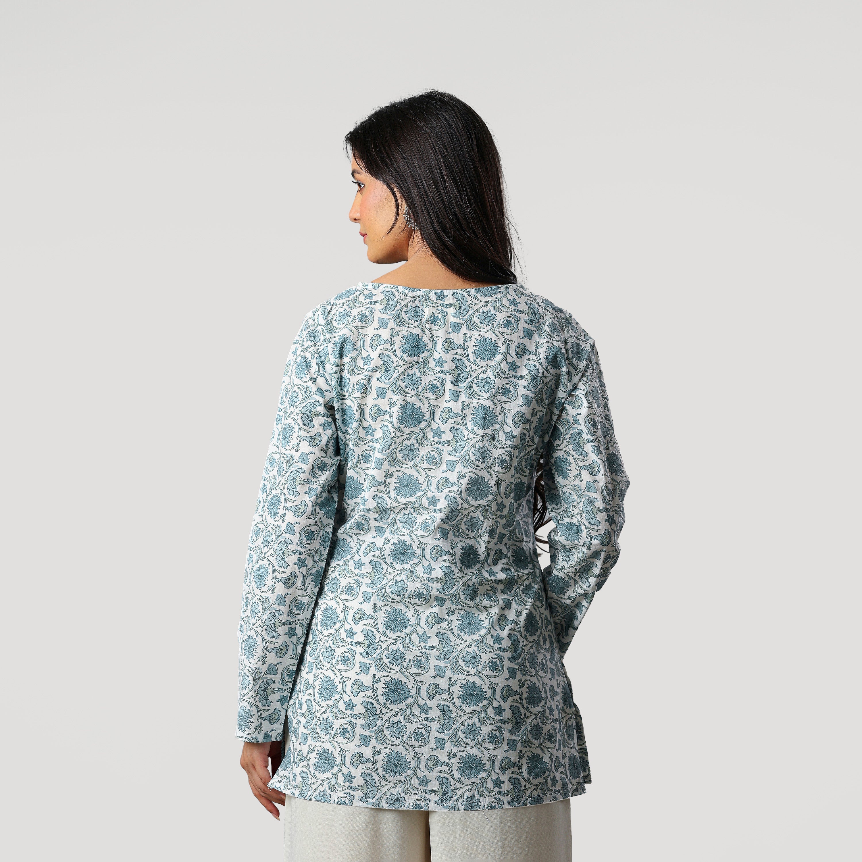 ZARA - V NECK KURTI