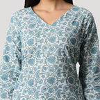ZARA - V NECK KURTI