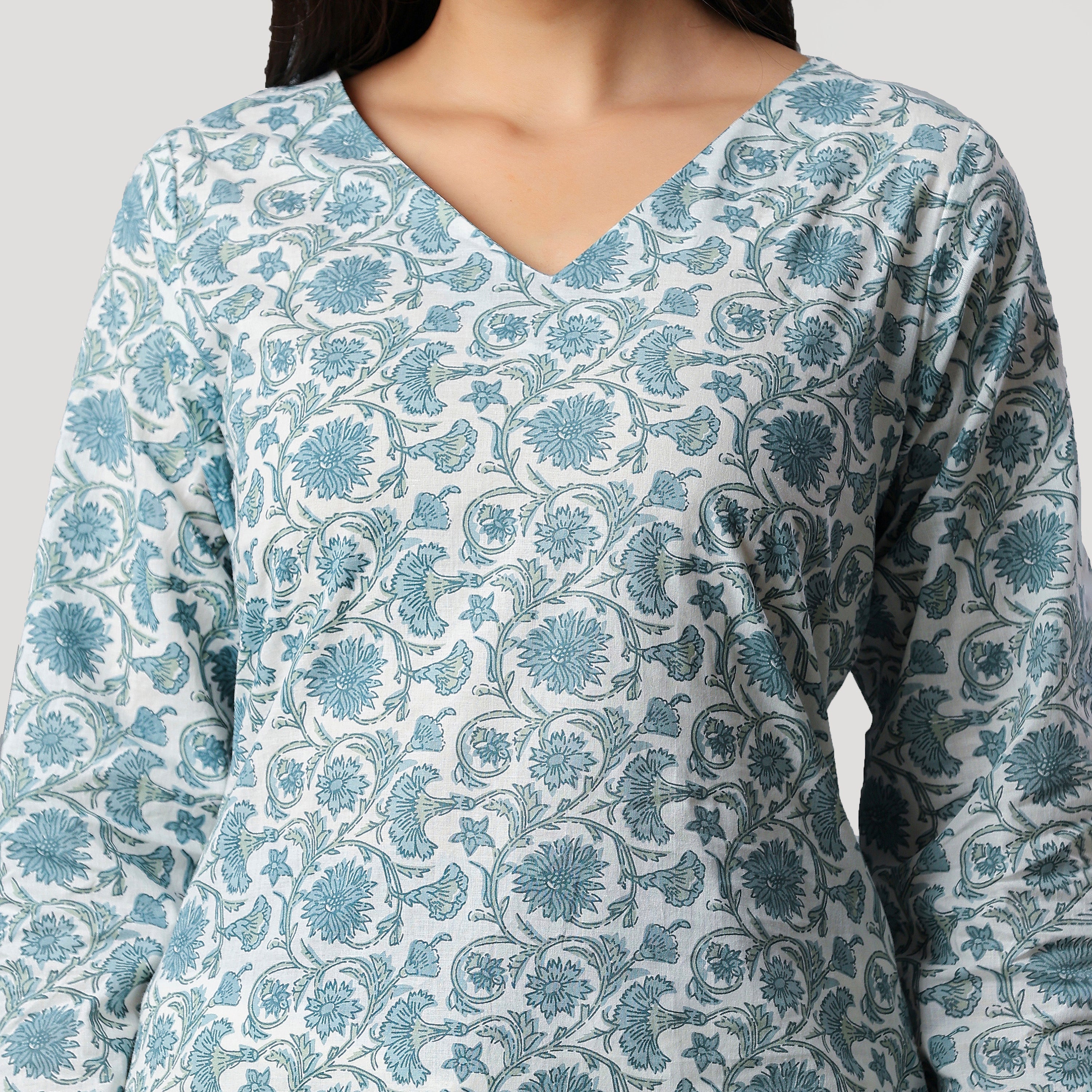ZARA - V NECK KURTI