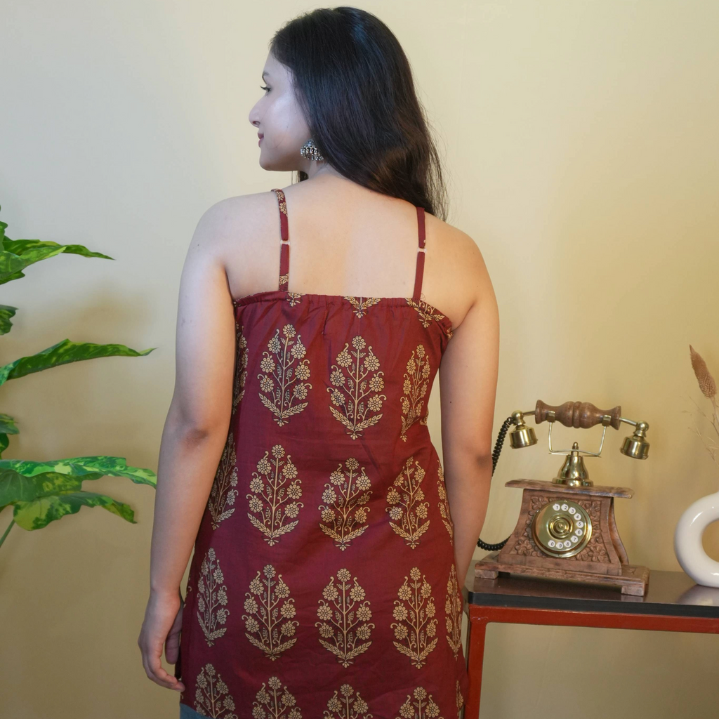 ISHA - THE ADJUSTABLE STRAPS KURTI