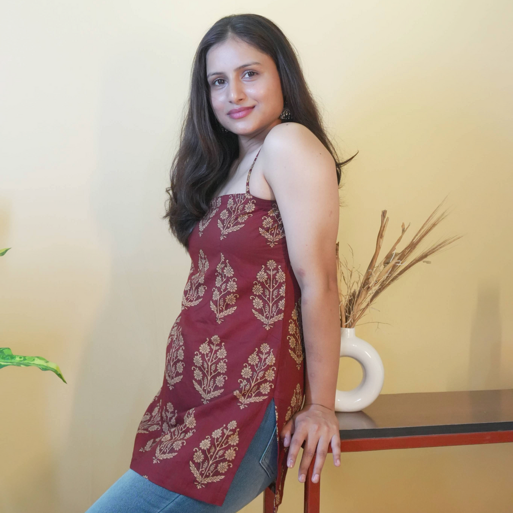 ISHA - THE ADJUSTABLE STRAPS KURTI