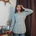 ZARA - THE V SHAPED NECKLINE KURTI