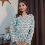 ZARA - THE V SHAPED NECKLINE KURTI