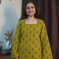 TANYA - THE SQUARE NECK BELL SLEEVES KURTI