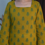 TANYA - THE SQUARE NECK BELL SLEEVES KURTI