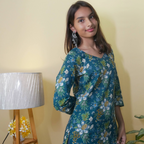 AVNI - THE PAAN SHAPED NECKLINE KURTI